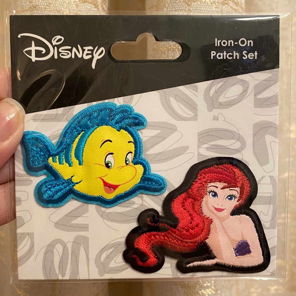 Disney Animated The Little Mermaid Iron Patch Set